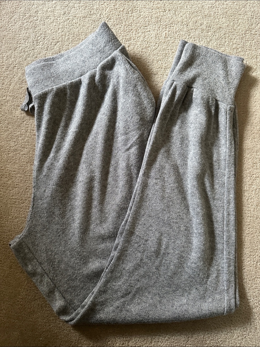 Zara Cozy Gray Knit Lounge Pants!